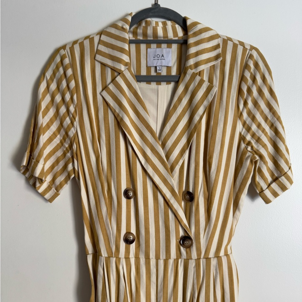 JOA Striped Jumpsuit